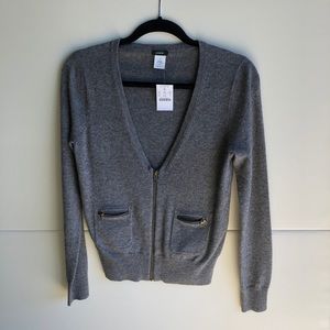JCrew Women’s Gray Cardigan Sweater NWT